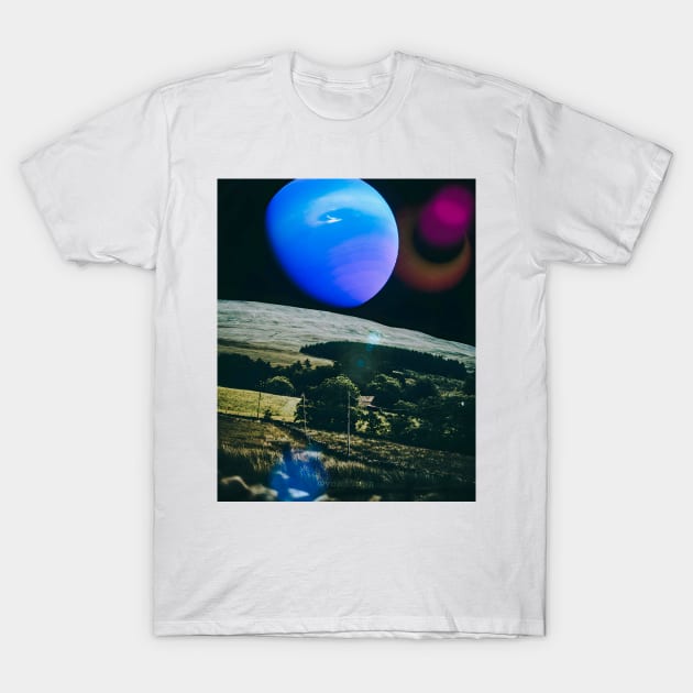 Neptune On a Hill T-Shirt by Yokipon Art